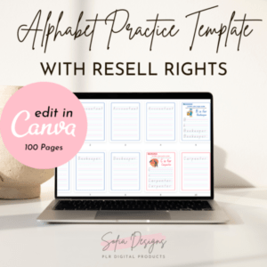 Free Alphabet Book Template – Editable Canva ABC Book